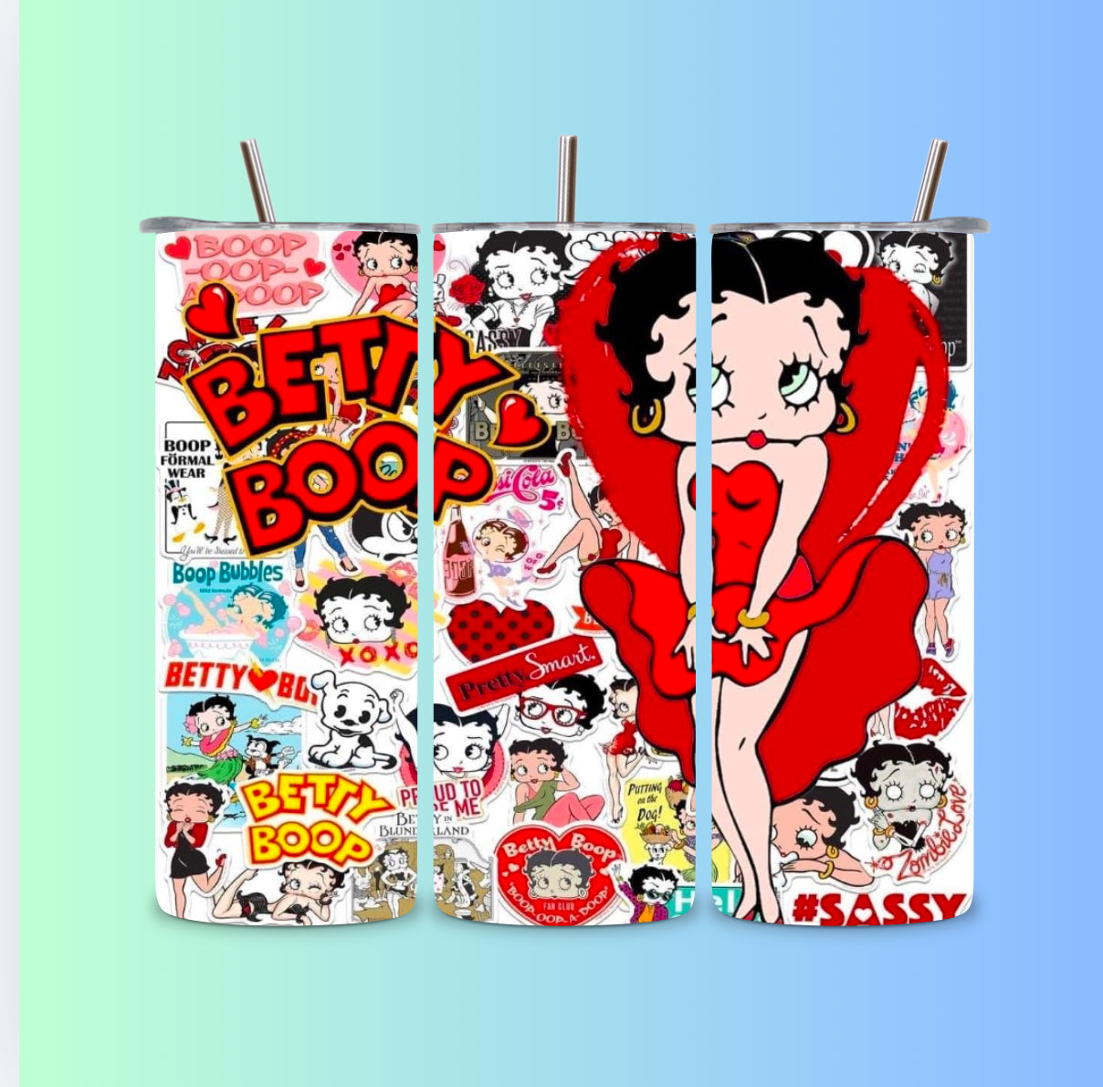 Betty boop tumbler wrap