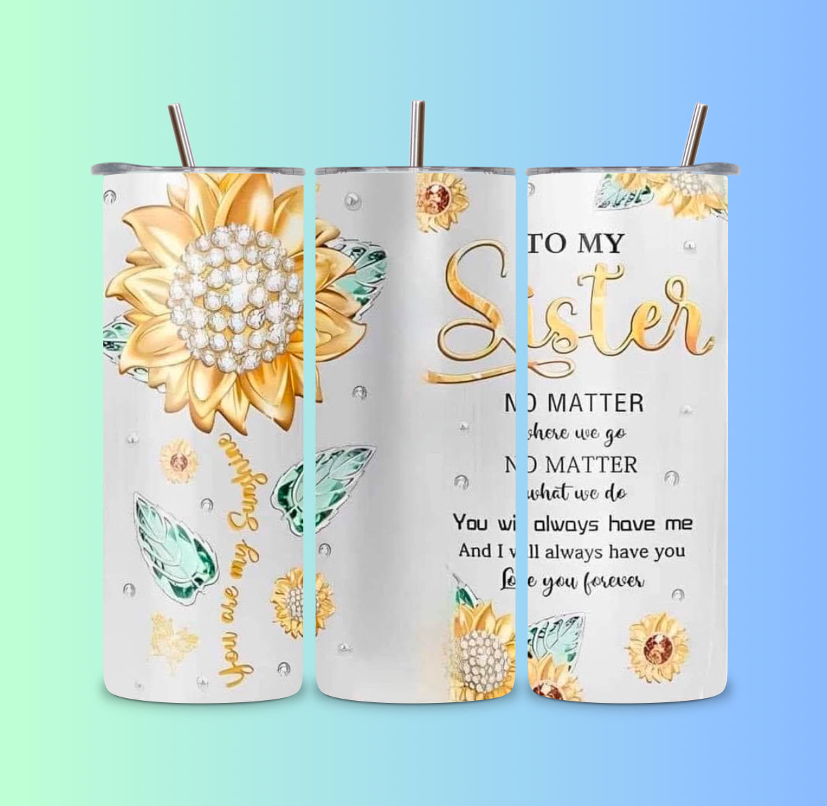 Sister tumbler wrap