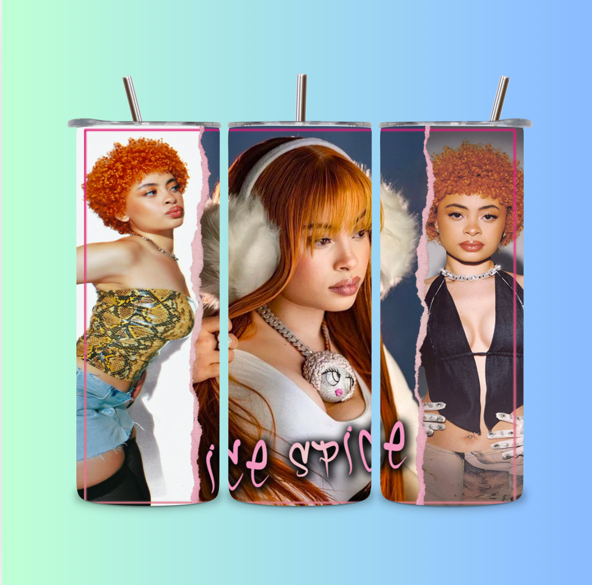 Ice spice tumbler wrap