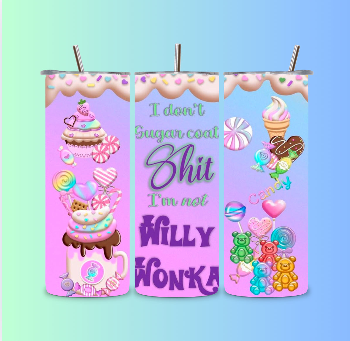 Candy tumbler wrap