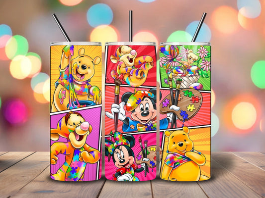 Autism awareness with characters