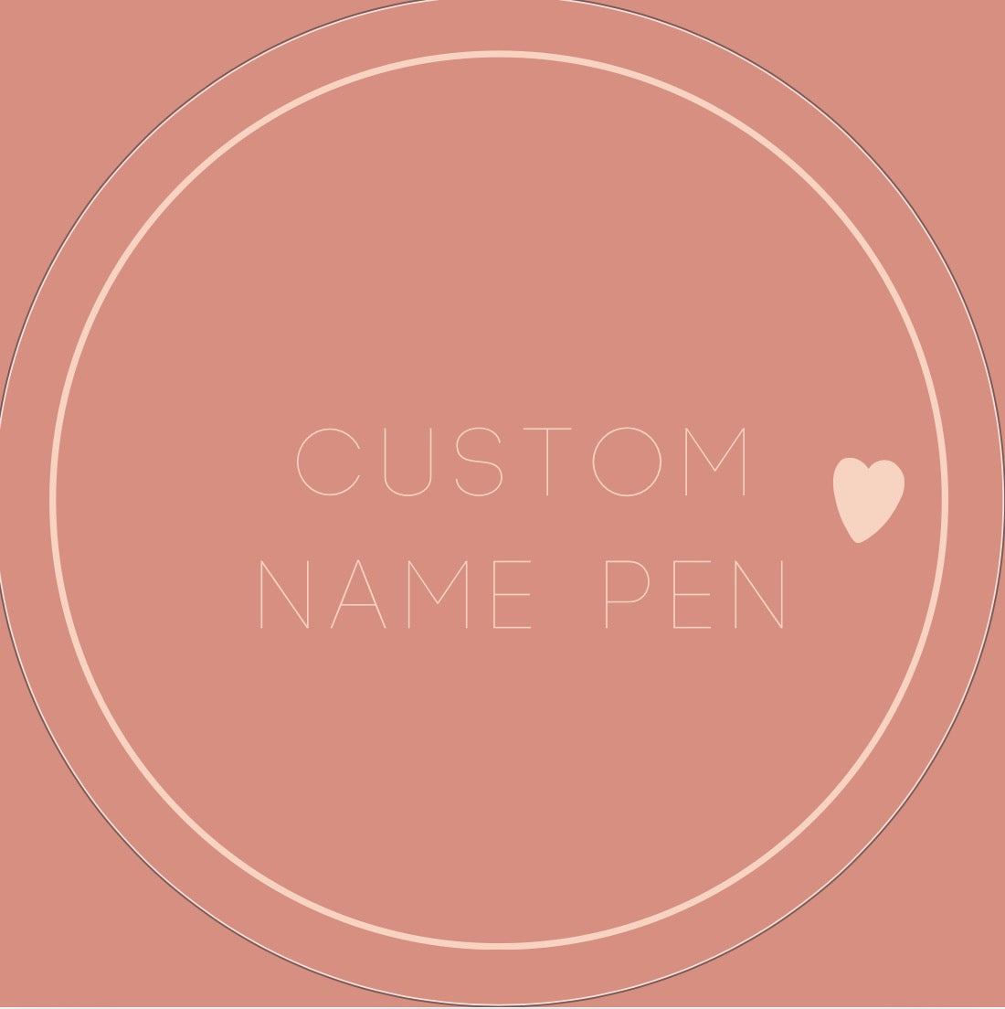 Personalized name pen