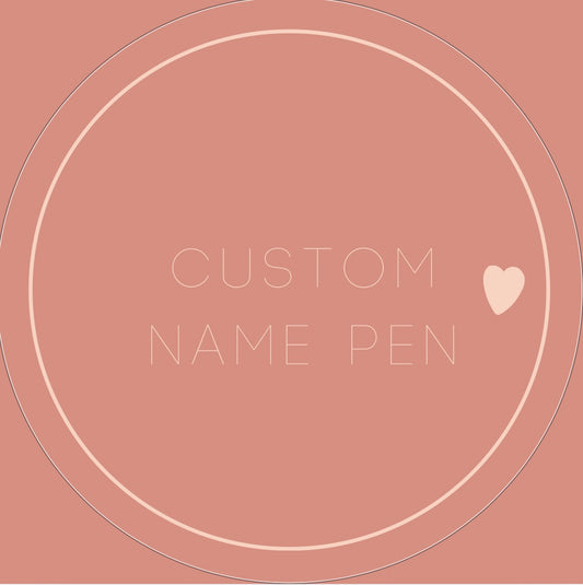 Personalized name pen