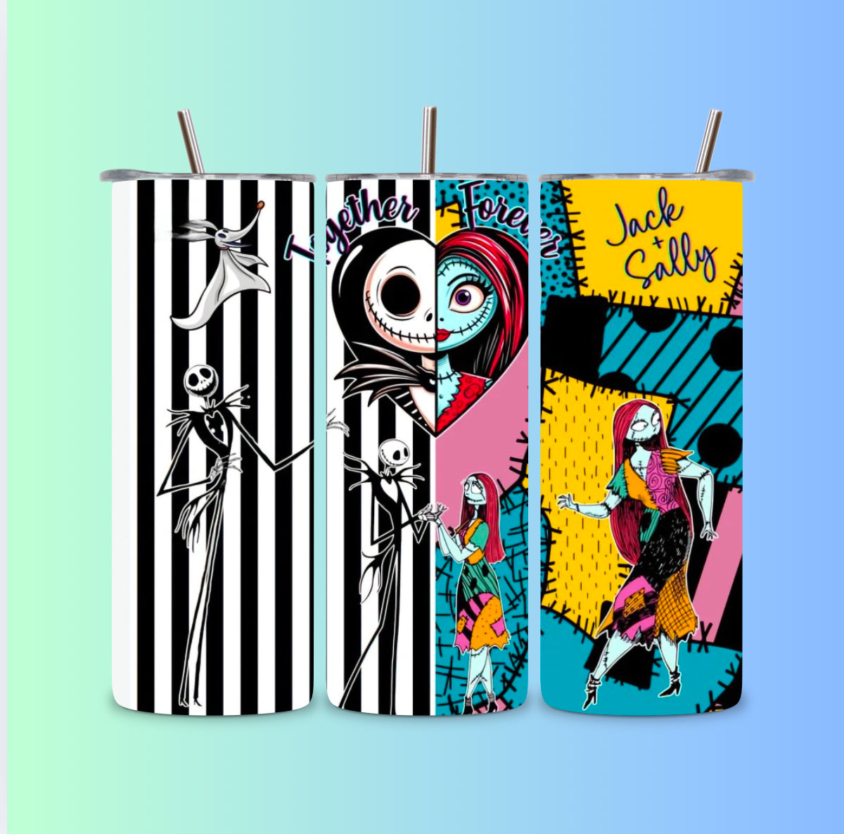 Jack and sally tumbler wrap